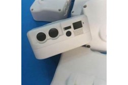 Vacuum cast control panel enclosure with circular and rectangular cutouts